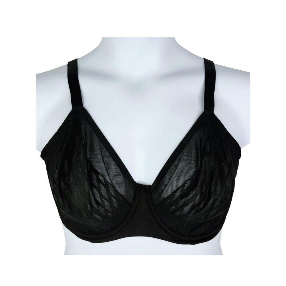 Wacoal Elevated Allure Underwire Bra sz 38DD * Black Seamless Lift Unlined